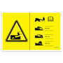 Genie Lift Part # 1272738GT - DECAL,RUNAWAY HAZARD, EA