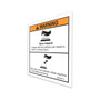 Genie Lift Part # 1280294GT - DECAL, BURN HAZARD, 2 PANEL, EA