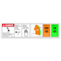 Genie Lift Part # 1281170GT - DECAL,DANGER,CAPACITY S-80 XC,WORD, EA
