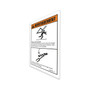 Genie Lift Part # 1285068FRGT - DECAL  WARNING, CYLINDER CHOCK,WRDS ,FR, EA