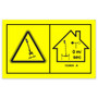 Genie Lift Part # 133404GT - DECAL, INDOOR ONLY, SYMBOL, EA