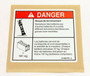 Genie Lift Part # 214867FRGT - DECAL,DANGER-TIP-OVER,BATT,4047(FR), EA