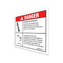 Genie Lift Part # 214867FRGT - DECAL,DANGER-TIP-OVER,BATT,4047(FR), EA