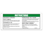 Genie Lift Part # 215813FRGT - DECAL,OPERATING INSTR GRJ ANSI, EA