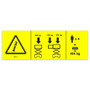 Genie Lift Part # 230810GT - DECAL,NOTICE,MAX CAP GS3369, EA