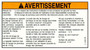 Genie Lift Part # 82410FRGT - DECAL,WARNING,PANEL CRADLE, EA