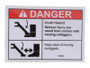 JLG Part # 70042246 | DECAL,FOOT CRUSH,OUTRIGGERS, EA