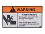 JLG Part # 70040748 | CRUSH HAZARD PINCH, EA