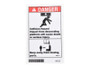 JLG Part # 82975GTGN | GN-DECAL,DANGER, COLLISION, EA