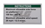 JLG Part # 70040455 | MAX SIDE FRC ANSI, EA
