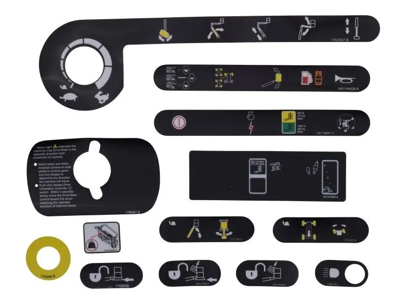 JLG Part # 1001241340 | KIT,(SERVICE) PLTFRM BOX DECAL, EA