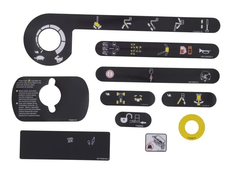 JLG Part # 1001241342 | KIT,(SERVICE) PLTFRM BOX DECAL, EA