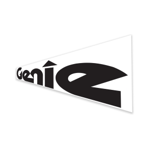 Genie Lift Part # 1274763GT - DECAL, COSMETIC, 12" GENIE WHITE, EA