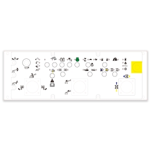 Genie Lift Part # 231049GT - DECAL,PCON,TOG SW  PANEL,SBOOM, EA