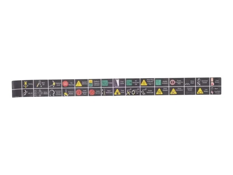 JLG Part # 1001225647 | DECAL,LEGEND (PLF), EA