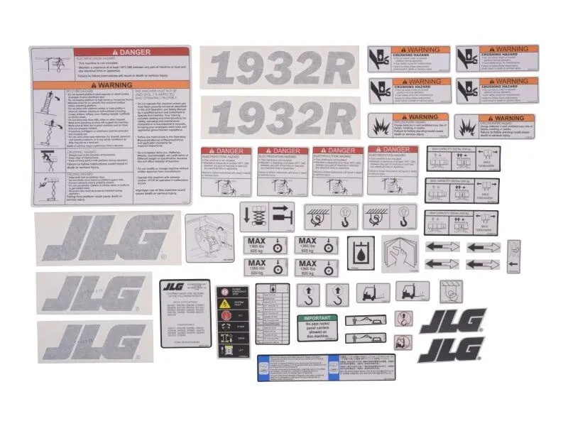 JLG Part # 1001233421 | KIT,1932R DECAL, EA