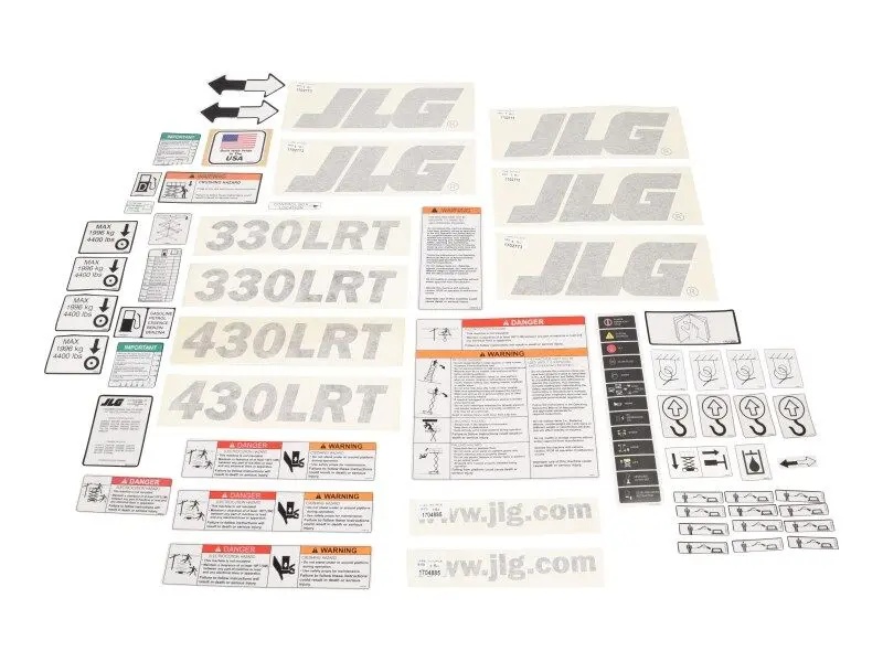 JLG Part # 1001233423 | KIT,330/430LRT DECAL, EA