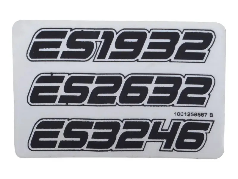 JLG Part # 1001258867 | DECAL,MODEL NUMBER, EA