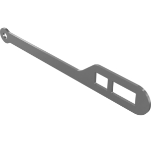 Genie Lift Part # 1271127GT - PLATE, ENGINE TRAY, RELEASE, EA