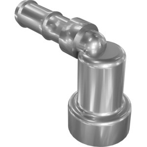 Genie Lift Part # 1293433GT - CONNECTOR, SAE12, 90 DEG, QUICK CONNECT,1/2" HOSE BARB, EA