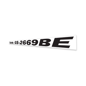 Genie Lift Part # 1299198GT - DECAL, COSMETIC,GENIE GS-2669BE, BLACK, EA