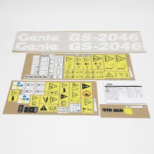 Genie Lift Part # 1303036GT - DECAL KIT,COMP SYM,GS2046,ANSI, EA