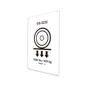 Genie Lift Part # 1305537GT - DECAL, LABEL, WHEEL LOAD, E-DRIVE, GS-3232, EA