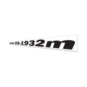 Genie Lift Part # 1304183GT - DECAL,COSMETIC,GENIE GS-1932m, EA