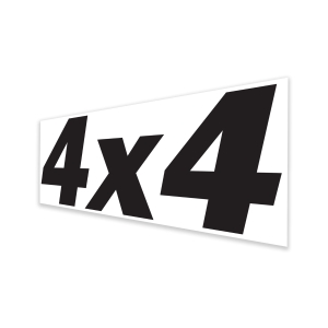 Genie Lift Part # 1294034GT - DECAL,COSMETIC,BLACK,IC POWER 4 X 4, EA