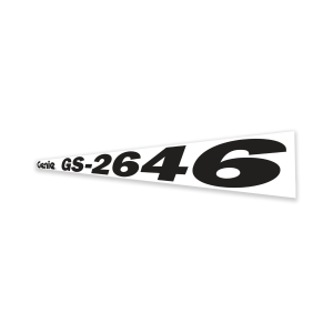 Genie Lift Part # 114301GT - DECAL,COSMETIC,GENIE,GS2646,BLK, EA
