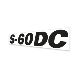 Genie Lift Part # 1304199GT - DECAL, COSMETIC, S-60 DC NO GENIE, EA