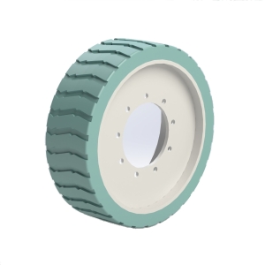 Genie Lift Part # 94909GN - WHEEL/TIRES ASSY, NON-MARKING SOLID, 22" REAR, EA