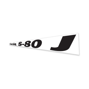 Genie Lift Part # 1305332GT - DECAL, BOOM, GENIE S-80 J BLACK, EA