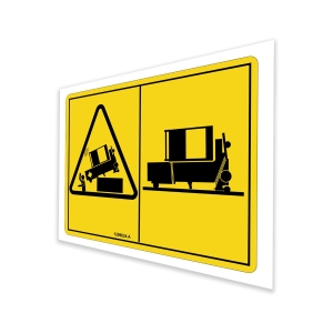 Genie Lift Part # 1299624GT - DECAL, SYMBOL, LOAD SHIFT HAZARD, EA