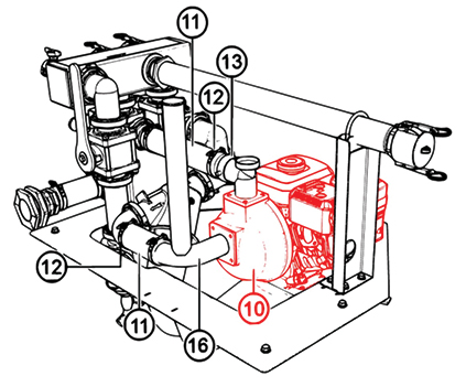 Multiquip QP205SHLF - Pump QP205SH Less Frame WT Series