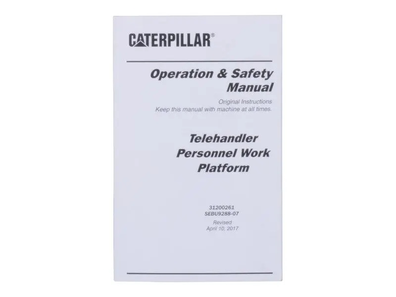 JLG Part # 31200261 - CAT PLATFORM OP MANUAL, EA