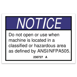 Genie Lift Part # 230727GT - DECAL,NOTICE-DNO OR USE, EA