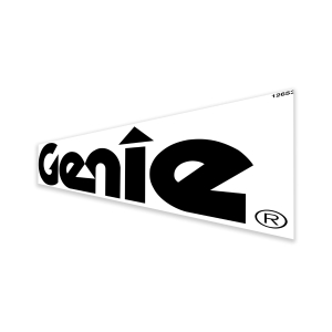 Genie Lift Part # 1265344GT - DECAL,GENIE LOGO,BLACK, EA