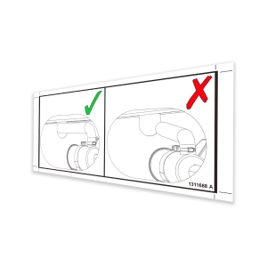 Genie Lift Part # 1311688GT - DECAL, CENTER THE AIR HOSE, EA