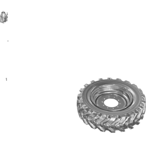 Genie Lift Part # 1303220GT - TIRE & WHEEL, 14X28 FOAM, LEFT, EA