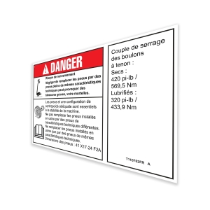 Genie Lift Part # T110702FRGT - DECAL, SOLID TIRE, 41X17-24F2A, EA