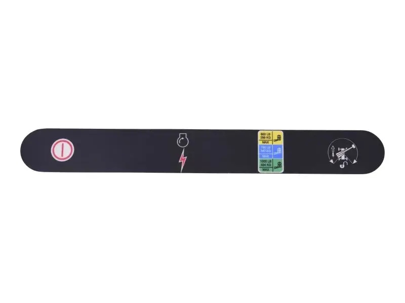 JLG Part # 1001233961 | DECAL,STOP & AUX POWER (ANSI), EA