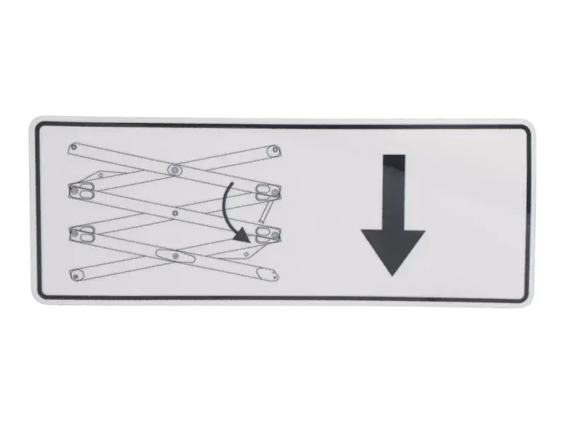 JLG Part # 1001256865 | DECAL,ARM PROP, EA