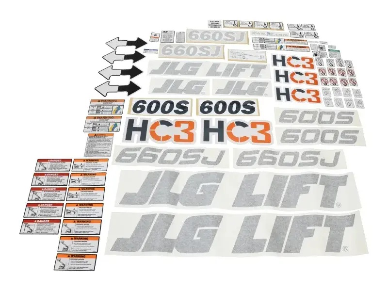 JLG Part # 1001271785 | KIT,MACHINE DECAL, EA