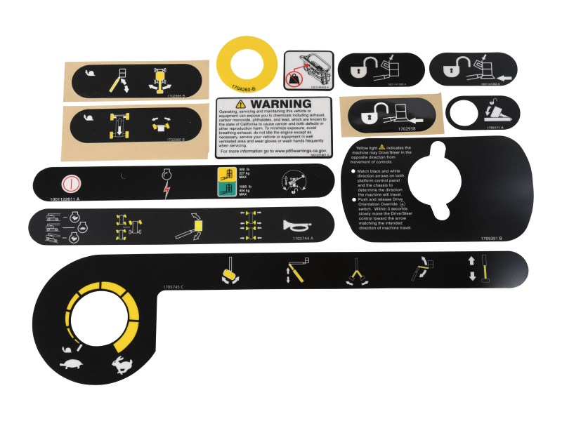 JLG Part # 1001272090 | KIT,1200SJP CONSOLE BOX DECAL, EA