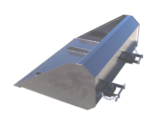 Haugen MFSB 72 - 72" Fork Slot Bucket for Telehandlers w/ 1.2 Cubic Yard Struck Capacity & Slips on Fork Tines up to 48" Long