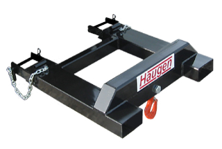 Haugen MFSH 10 - 10,000 lbs Capacity, 14.5" ID. - 29.5" OD Pocket Spacing, Swivel Crane Hook for Telehandlers