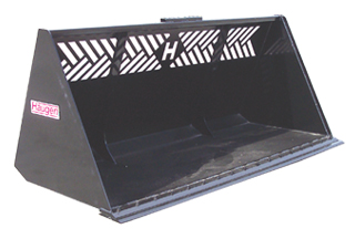 Haugen MHSB 84 - 84'' Bucket width, 45.35 cu.ft. Heaped Capacity, Mega Duty Snow Bucket for large Skid-steers.