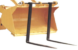 Haugen H100-48 - 10000 Lbs. Lift Capacity Hook over Bucket Forks for Forklift