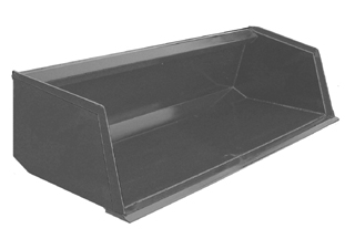 Haugen MHUB 72 - 72" Bucket Width, 25.75 cu. ft.Heaped Capacity, Utility / Fertilizer Buckets, Dirt Buckets for Skid Steer